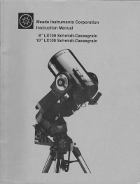 Meade LX100 Classic Manual